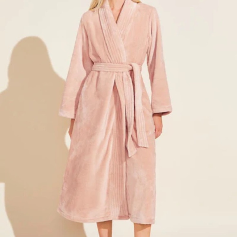 Eberjey Chalet the Plush Rose Cloud Women's Robe Size L